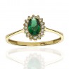 Anillo ¨Sofia¨ Oro 18K Esmeralda