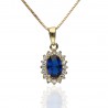 Colgante ¨Sofía" Oro 18K Zafiro