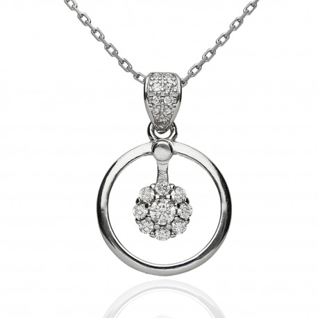 Gargantilla ¨Sindy¨Plata rodiada