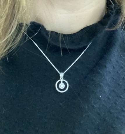 Gargantilla ¨Sindy¨Plata rodiada
