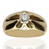 Solitario ¨Mónaco¨ oro 18K