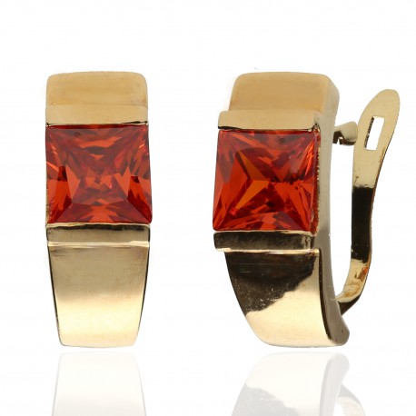 Pendientes ¨Crossandra¨ Oro 18K 