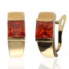 Pendientes ¨Crossandra¨ Oro 18K 