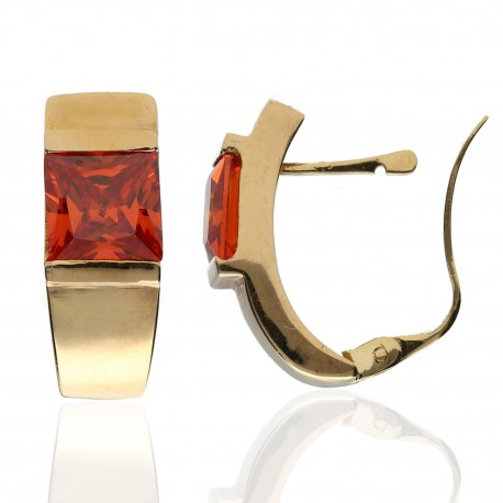 Pendientes ¨Crossandra¨ Oro 18K 