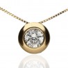 Gargantilla Oro 18K Chatón circonita