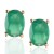 Pendientes crisoprasa ¨Mery¨ Oro 18K 