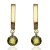 Pendientes ¨Paola¨ Oro 18K peridoto