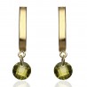 Pendientes ¨Paola¨ Oro 18K peridoto