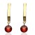 Pendientes ¨Paola¨ Oro 18K granate