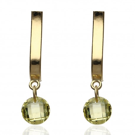 Pendientes ¨Paola¨ Oro 18K citrino