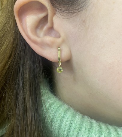 Pendientes ¨Paola¨ Oro 18K citrino