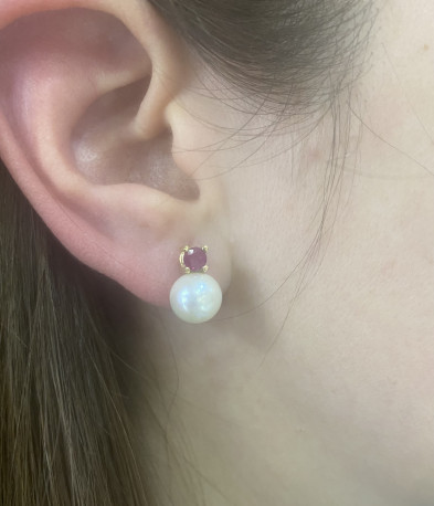 Pendientes ¨Liz¨ Oro 18K 