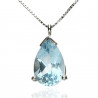 Gargantilla Topacio Oro Blanco 18K