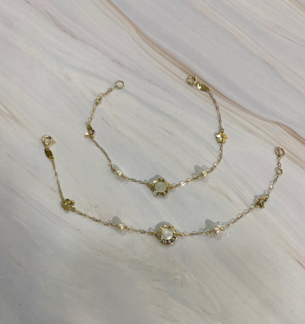 Pulsera ¨Flor¨ Oro 18K