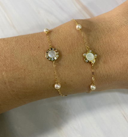 Pulsera ¨Bianca¨ Oro 18K
