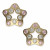 Pendientes ¨Pink Star¨Oro 18K