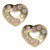 Pendientes ¨Pink Heart¨Oro 18K
