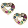Pendientes ¨Colour Heart¨Oro 18K