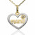 Colgante Mamá ¨Heart¨Oro 18K