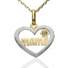 Colgante Mamá ¨Heart¨Oro 18K