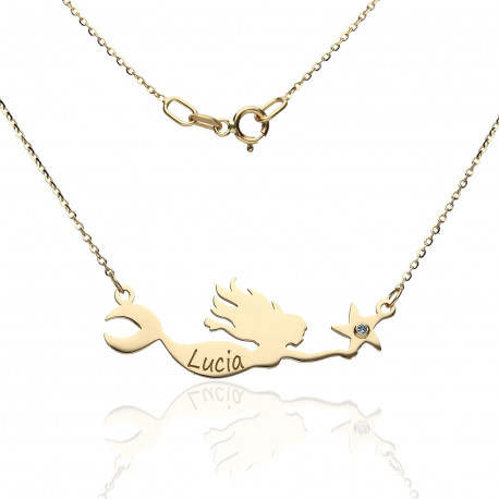Gargantilla ¨Sirena¨ Oro 18K 