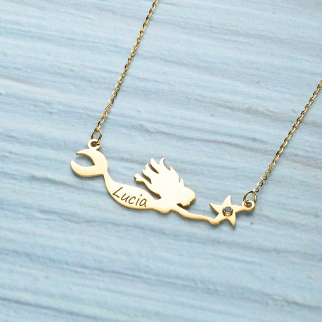 Gargantilla ¨Sirena¨ Oro 18K 