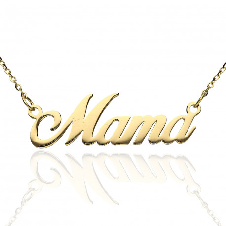 Gargantilla ¨Mamá¨ Oro 18K 