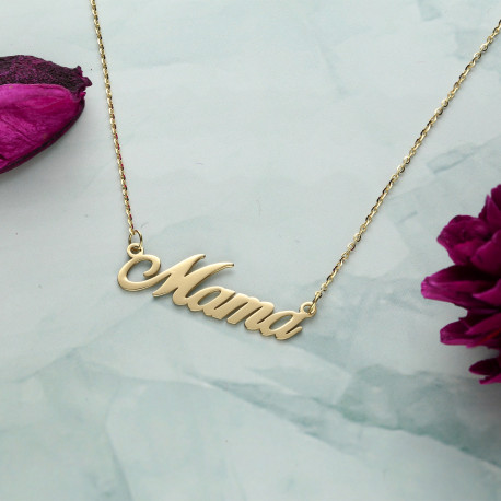Gargantilla ¨Mamá¨ Oro 18K 