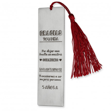 Marcapaginas profes personalizado