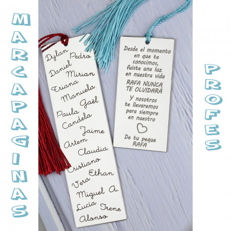 MARCAPAGINAS PERSONALIZADO ACERO
