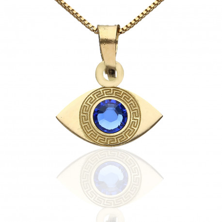 Colgante ojo turco mini Oro 18K 