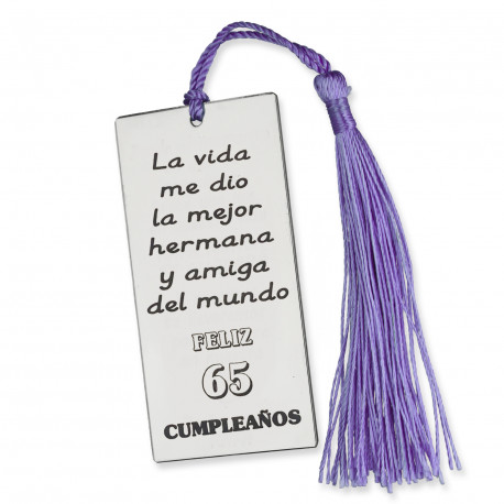 MARCAPAGINAS PERSONALIZADO "FELIZ CUMPLE" 