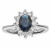Anillo ¨Royal¨ Oro 18K Zafiro y diamantes