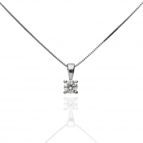 Colgante oro 18K con diamante 0,20ct