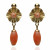 Pendientes ¨Carmen¨Oro 18K y Coral natural