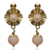 Pendientes ¨Lucía¨Oro 18K y Coral natural
