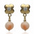 Pendientes ¨María¨Oro 18K y Coral natural