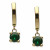 Pendientes oro 18K esmeralda