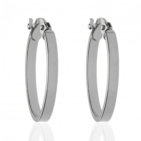 Aros ¨Blow¨Oro Blanco 18K 15mm