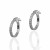 Aros ¨Shine¨Oro Blanco 18K 10mm