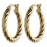 Aros ¨Twist¨Oro 18K 15mm