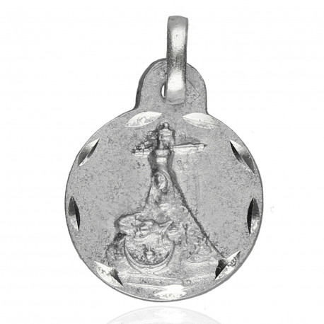 Medalla plata Virgen Angustias 15mm