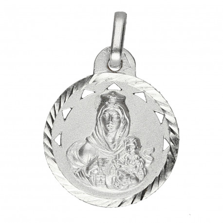Medalla plata Escapulario 18mm