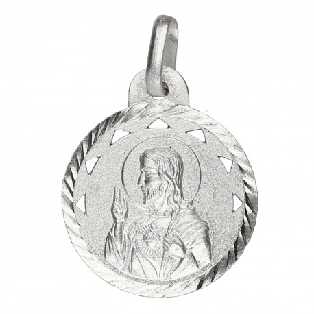 Medalla plata Escapulario 18mm