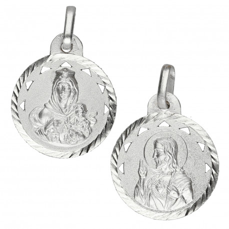 Medalla plata Escapulario 18mm