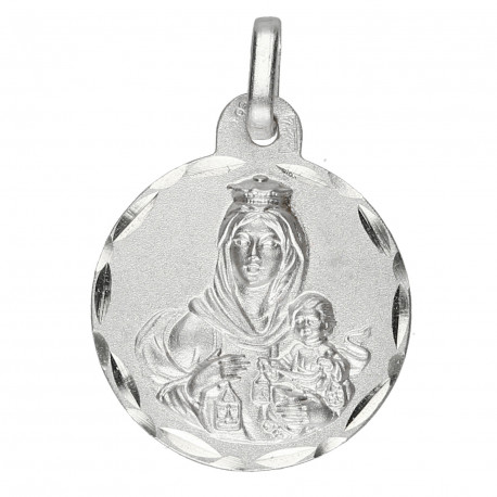 Medalla plata Escapulario 19mm
