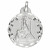Medalla plata Virgen Angustias 19mm