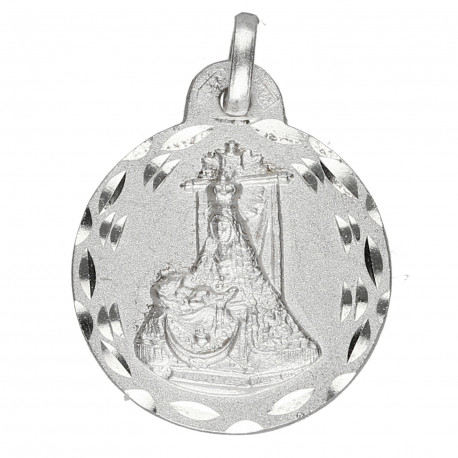 Medalla plata Virgen Angustias 19mm