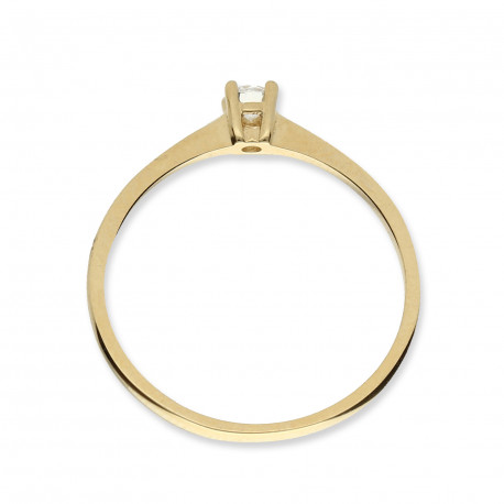 Solitario ¨Noa¨ Oro 18K circonita