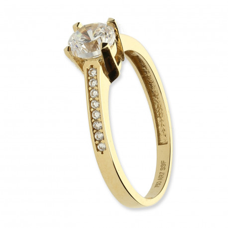 Anillo ¨Susan¨ Oro 18K circonitas